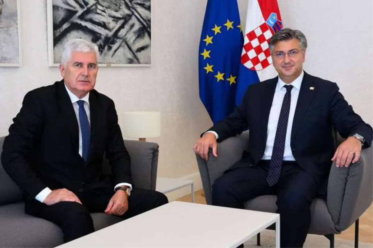 Čović i Plenković o aktualnim političkim prilikama i europskom putu