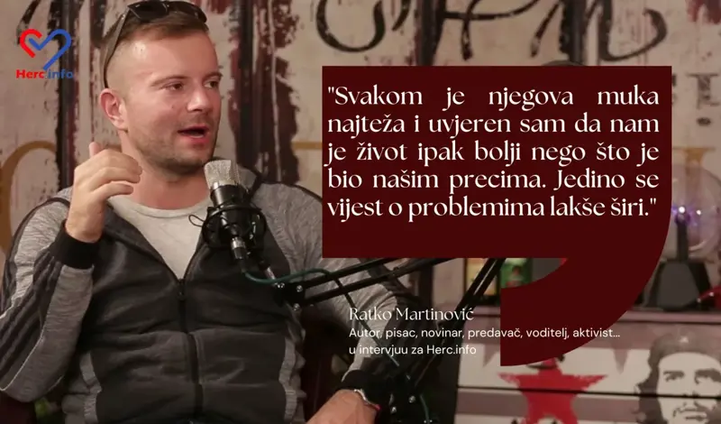 Ratko Rale Martinović, vaš najdraži voditelj Podcasta za Herc.info: Sve ovo što se događa već smo vidjeli u prošlosti
