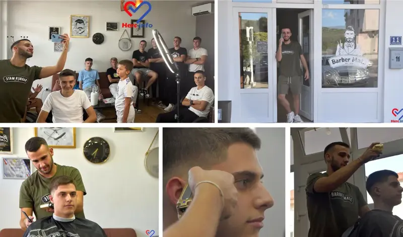 (FOTO) Mate Čolak, nogometaš među frizerima: Traže se frizure kao kod Gvardiola, Ronalda, Hazarda, Beckhama...