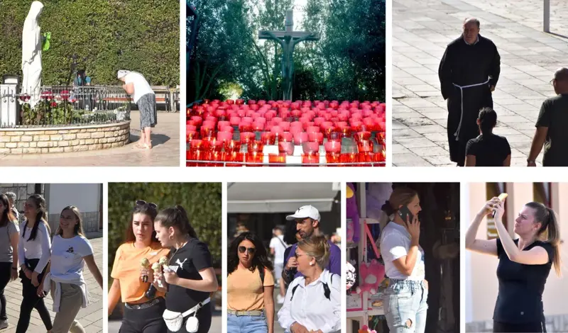 FOTO: Međugorje prepuno hodočasnika, stotine svijeća gori pored križa, ljudi traže mir