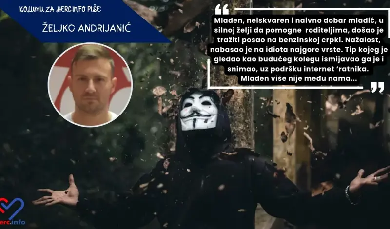 Željko Andrijanić: Dobri Mladen je sebi oduzeo život zbog internet 'ratnika', danas je to isto učinila jedna žena! Čuje li društvo vapaje nemoćnih!?