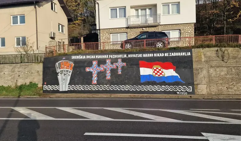 Novi Travnik se muralom naklonio Vukovaru