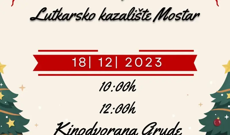 Lutkarsko kazalište Mostar djeci u Grudama donosi ''ČUDO BADNJE VEČERI''