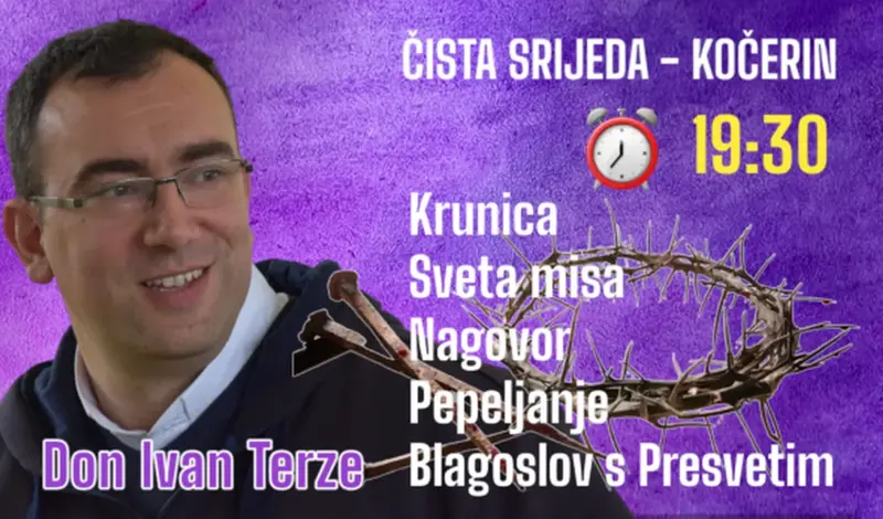 Na Čistu srijedu na Kočerinu don Ivan Terze