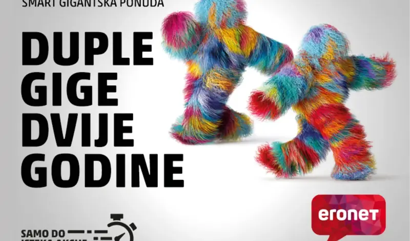 Zbog iznimnog interesa, Eronet produžio akciju Duple gige dvije godine!