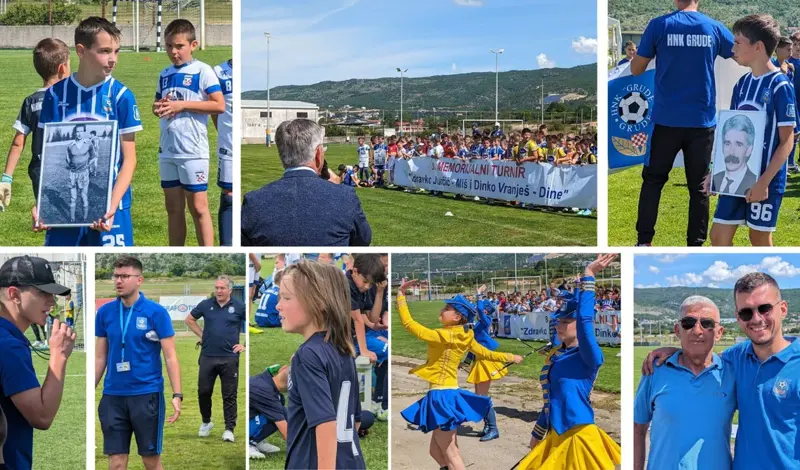 FOTO: Memorijalni turnir u čast Miša i Dine okupio u Grudama stotine djece iz BiH, Dalmacije...