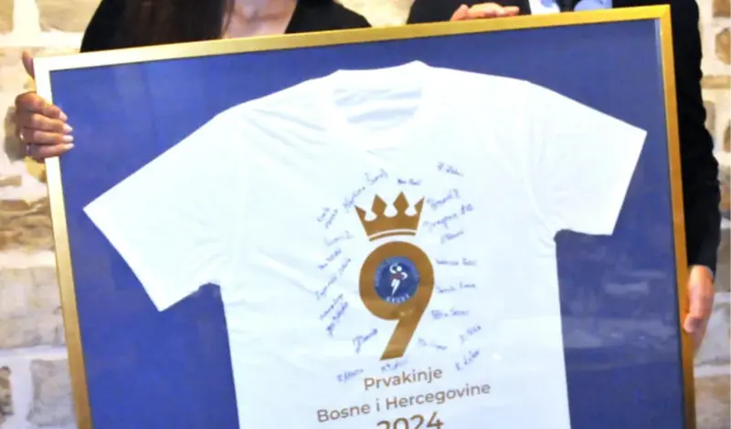 Svečani prijam rukometašica HRK Grude i proslava 9. naslova prvakinja BiH