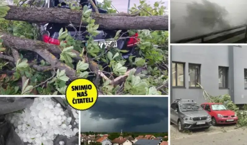 Potpuni kaos u Zagrebu i okolici: Nevrijeme čupalo stabla i krovove