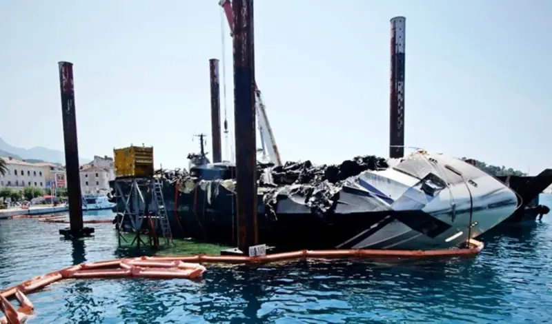 Makarska: Krenula sanacija jahte Acceptus
