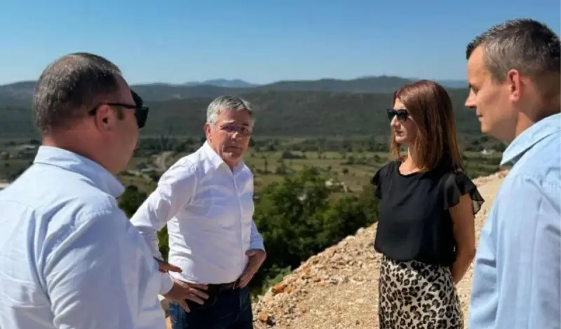 Grude - Ministrica Katić obišla gradilište sjeverne obilaznice