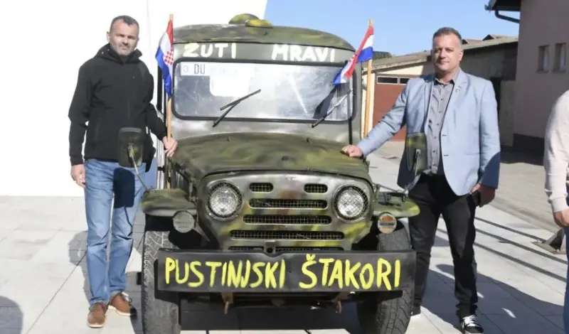 Memorijalni centar u Vukovaru dobio repliku vozila ''Žutih mrava''