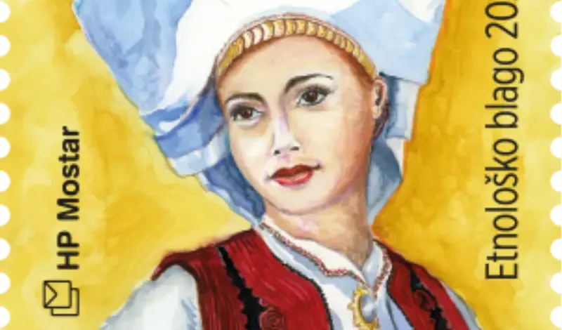 Narodna nošnja iz Žepča na markama HP Mostar