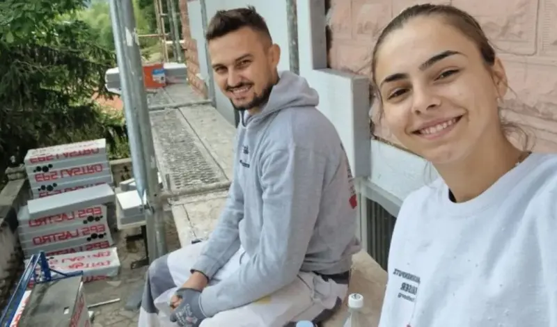 Lijepa, uspješna i svestrana Duvanjka vrijedno radi i na baušteli – kroz građevinske radove pruža podršku suprugu!