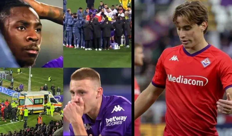Užasne scene na utakmici Fiorentina - Inter: Igrač se srušio na teren, utakmica je prekinuta