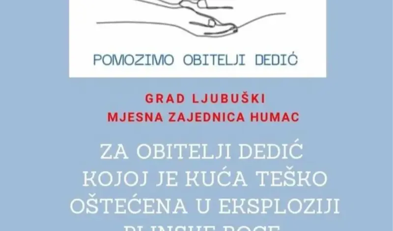 Pomozimo obitelji Dedić! Humanitarna akcija za obitelj iz Ljubuškog kojoj je uništen dom