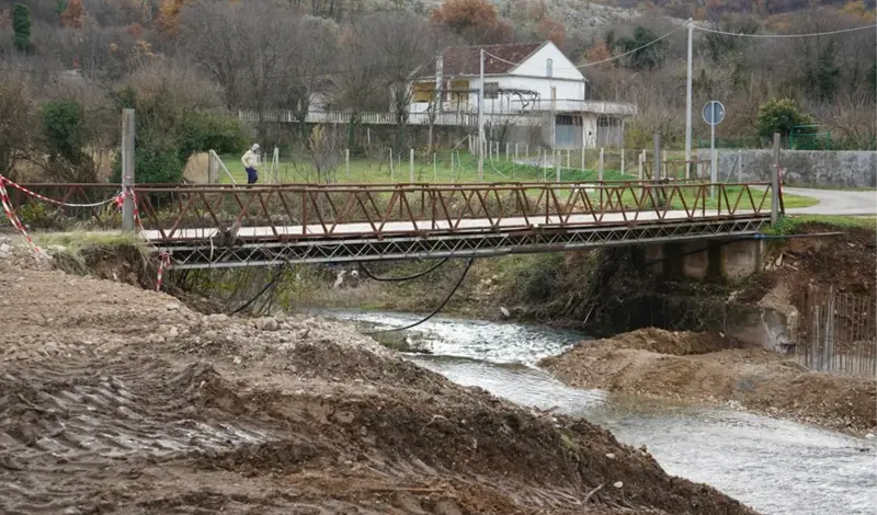 VIDEO: Započeli radovi na sanaciji i rekonstrukciji mosta na rijeci Jasenici