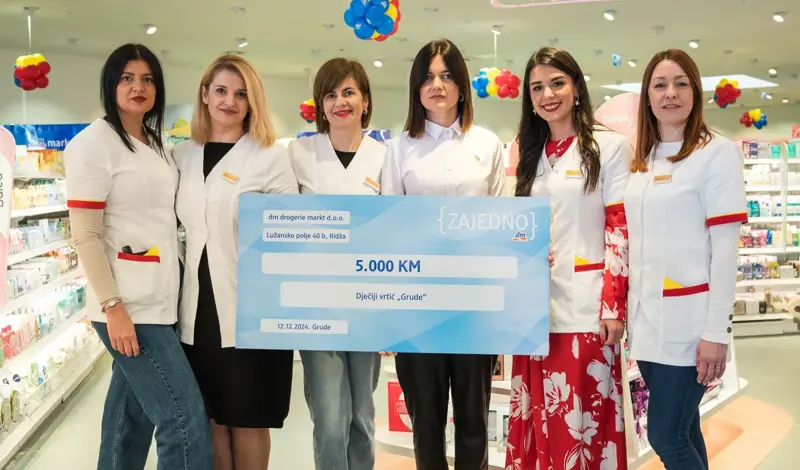 U Grudama na novoj lokaciji otvorena dm prodavaonica, donacija za Dječji vrtić Grude FOTO