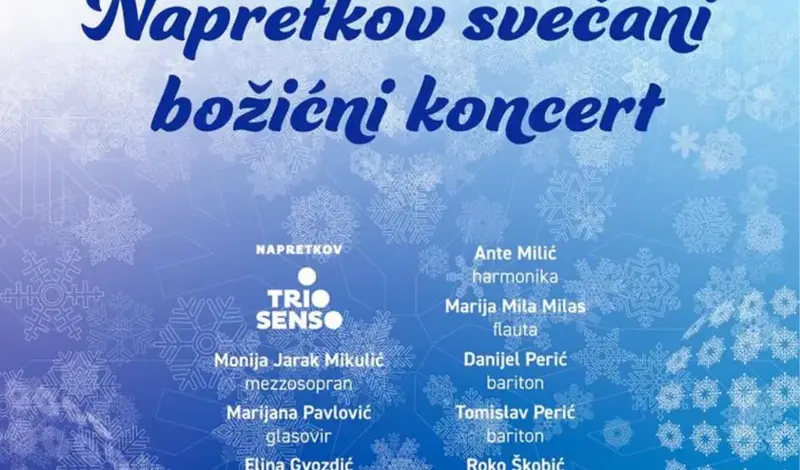 Napretkov svečani božićni koncert u Mostaru održat će se u subotu 28. prosinca 2024.