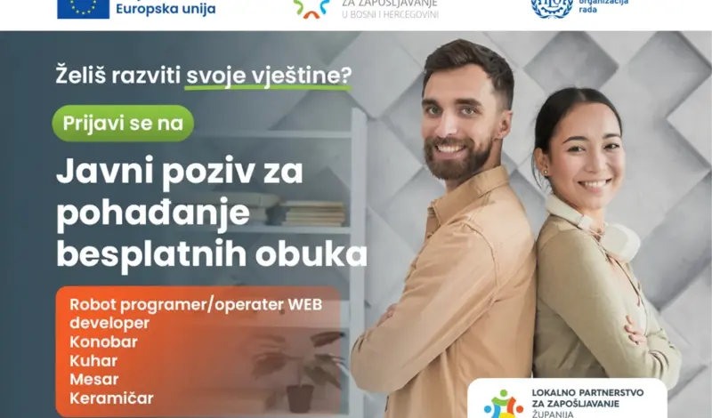 Besplatni program obuke i stručnog osposobljavanja u ŽZH