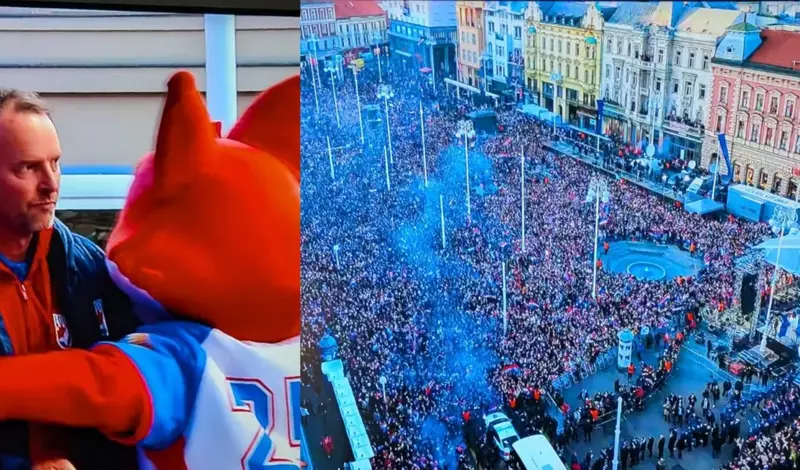 RUKOMETAŠI STIGLI NA TRG! ZAGREB GORI! LIJEPA NAŠA SE ORI I VIJORI!