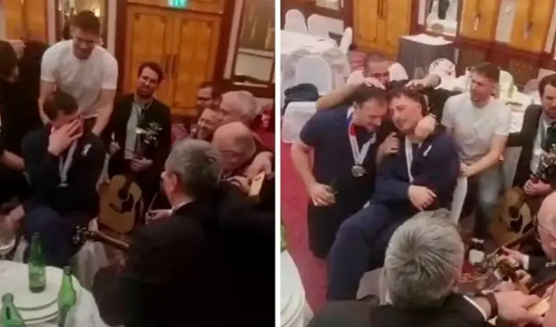 VIDEO: Kapetan Duvnjak zaplakao kao kišna godina, klapa mu zapjevala 'Laku noć, svirači'