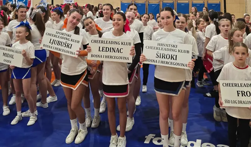 Cheerleading klub Ledinac prvi put nastupio na natjecanju izvan BiH
