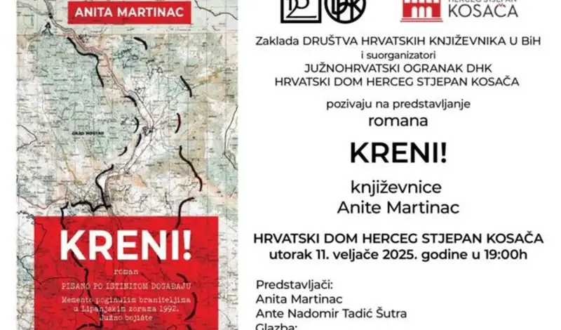 Roman ''Kreni!'' Anite Martinac: Memento poginulim braniteljima