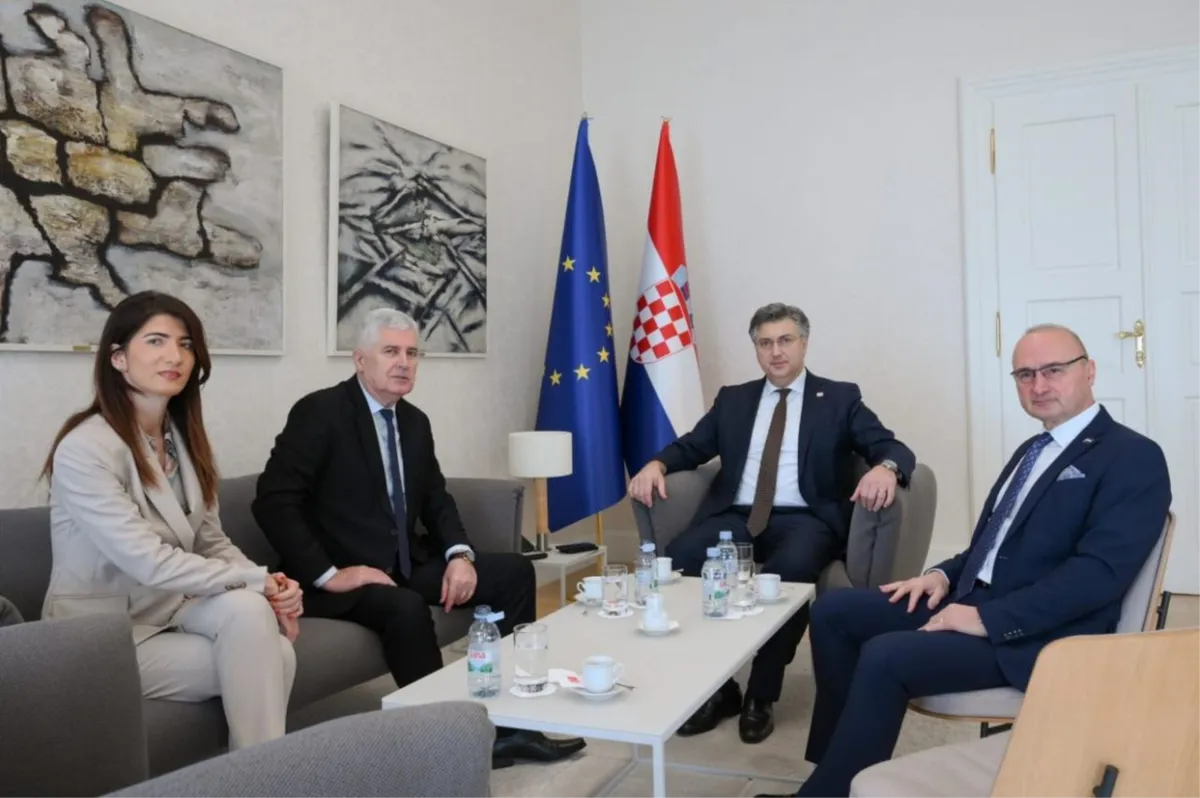 Čović razgovarao s Plenkovićem o EU putu