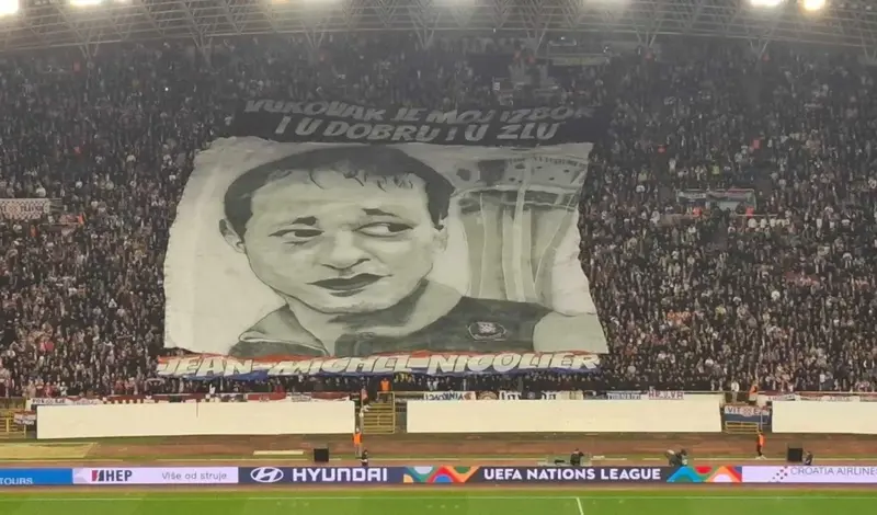 Najljepši transparent na Poljudu! Jean-Michel Nicolier, Francuz koji je dao život za Hrvatsku