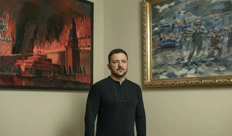 Zelenski iznad kreveta drži sliku Kremlja u potpunom plamenu! ''Ta mi je najdraža''