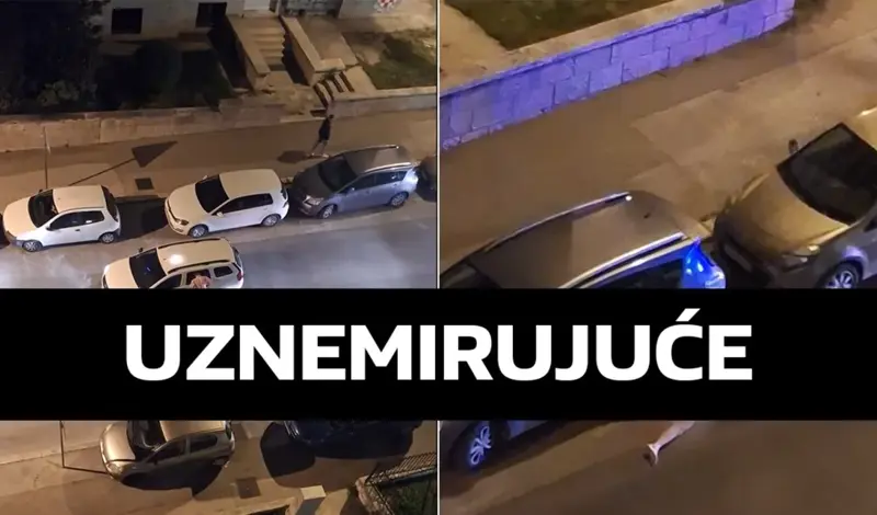 Split: Goli muškarac grizao ljude i razbijao stakla na autima glavom