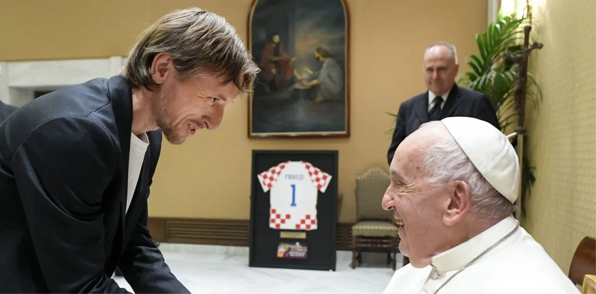 Papa Franjo je 2024. u goste primio Vatrene, Luki Modriću se posebno razveselio