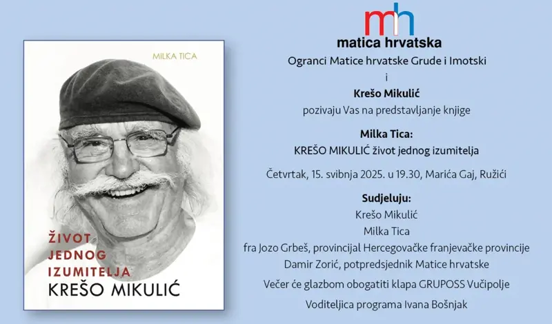 U četvrtak predstavljanje knjige Krešo Mikulić - život jednog izumitelja
