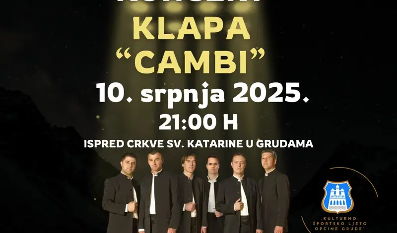Klapa Cambi stiže u Grude!