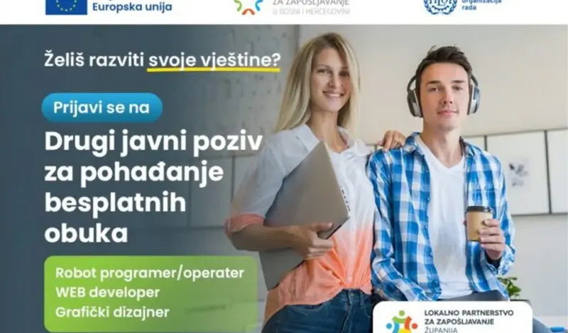 Ako ste nezaposleni, prijavite se za sudjelovanje u Programu obuke i stručnog osposobljavanja