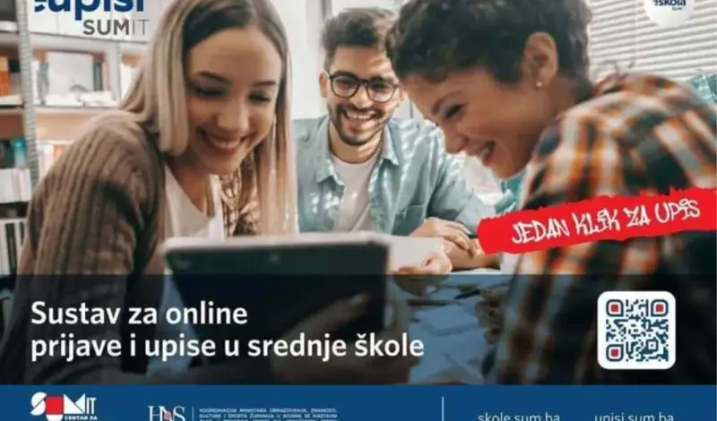 ŽZH: Počele online prijave za upis učenika u prve razrede srednjih škola