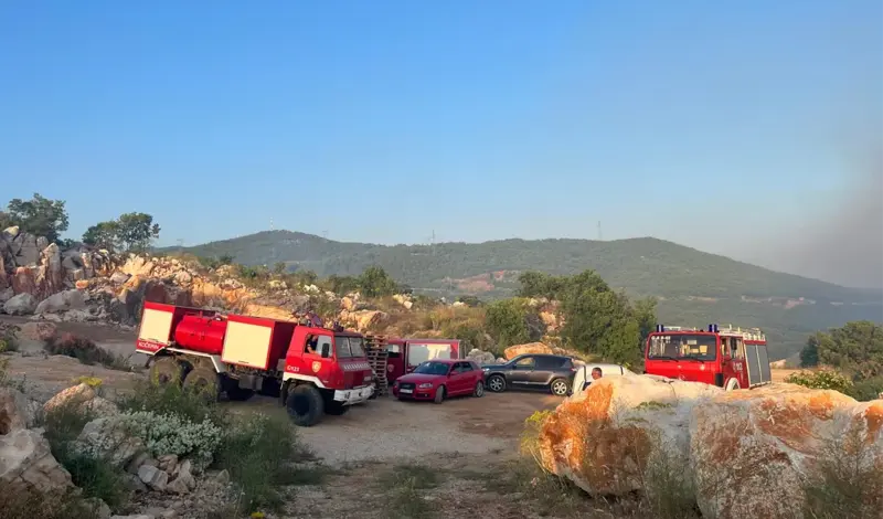 FOTO - Zbog požara kod Gruda zatražen i helikopter OSBIH