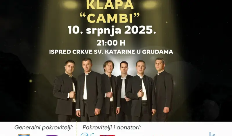 Klapa Cambi stiže u Grude!