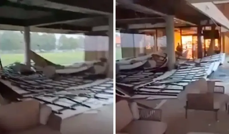 Velika oluja u Slavoniji, vjetar uništavao krovove, uništen dio hotela 