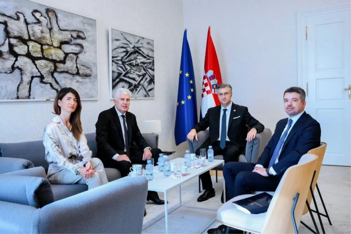 Plenković s Čovićem u Zagrebu: Prioritet je izmjena Izbornog zakona BiH radi postizanja jednakopravnosti konstitutivnih naroda