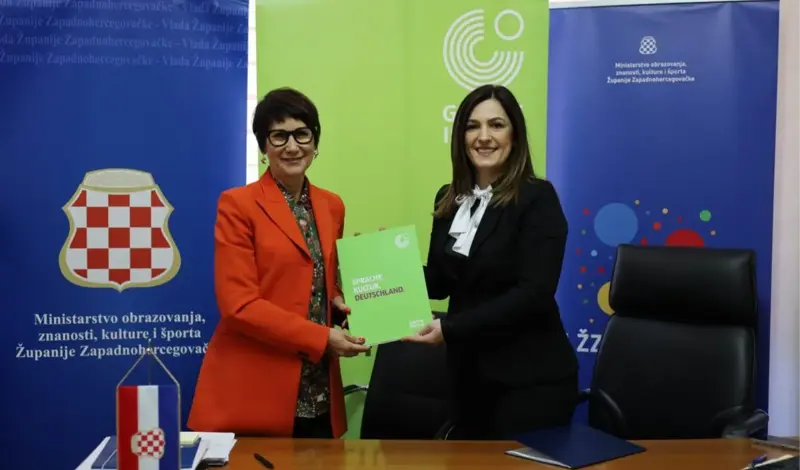 Potpisan Sporazum o suradnji između Goethe instituta i Ministarstva obrazovanja, znanosti, kulture i športa ŽZH