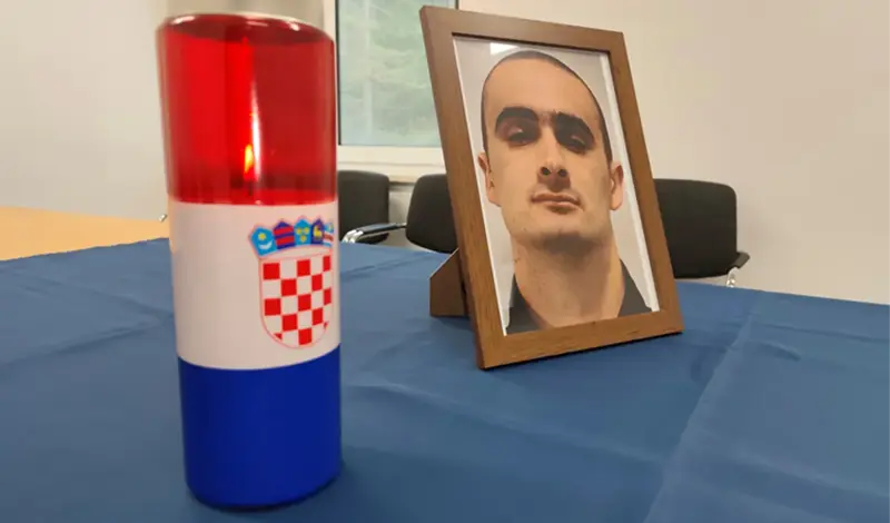 Policija u RH oprašta se od umrlog kolege, Čapljinca Davida Perića
