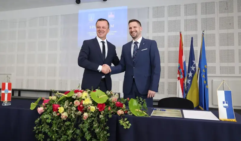 LIVNO I OSIJEK GRADOVI PRIJATELJI – Svečano potpisan sporazum o prijateljstvu i suradnji VIDEO