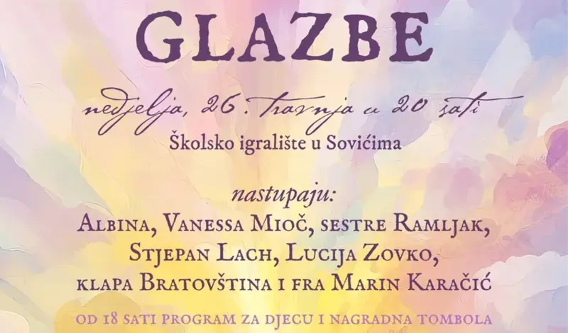 Najveća imena duhovne glazbe stižu na humanitarni koncert u Soviće