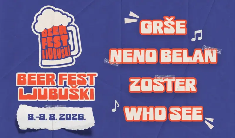 OTKRIVEN GLAZBENI LINEUP ZA BEER FEST – Stižu GRŠE, WHO SEE, NENO BELAN I ZOSTER