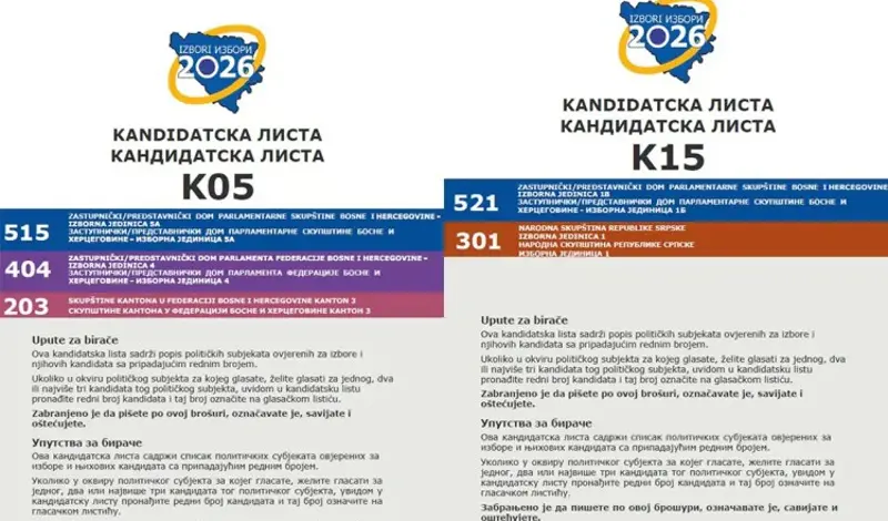 SKANDAL NA GLASAČKIM LISTIĆIMA: Pomiješane latinica i ćirilica, nema ni hrvatske jezične verzije