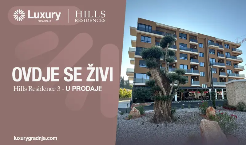 ŠIROKI BRIJEG TRAŽI VIŠE: Hills Residence 3 već u prodaji uslijed velike potražnje za prve dvije zgrade