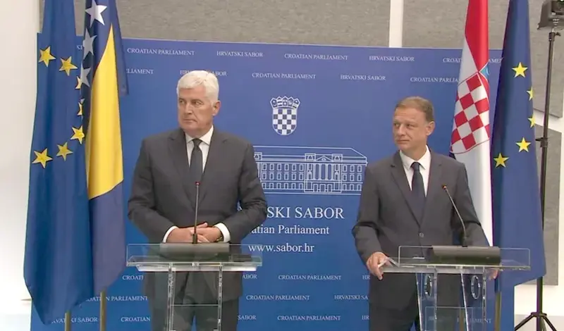 Jandroković: Snaženje veza između RH i BiH; Čović: Gradimo dugoročnu stabilnost