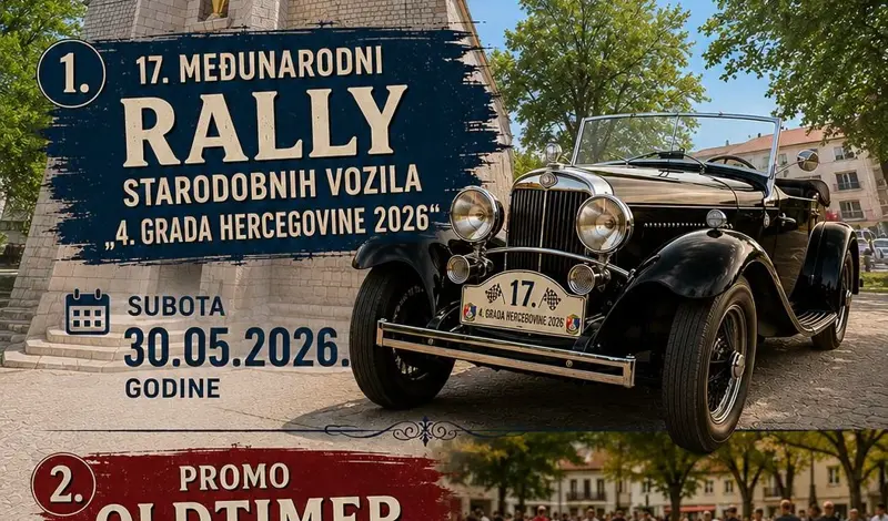 Spektakl na hercegovačkom asfaltu: Stiže 17. Međunarodni rally starodobnih vozila i Izbor oldtimera godine!
