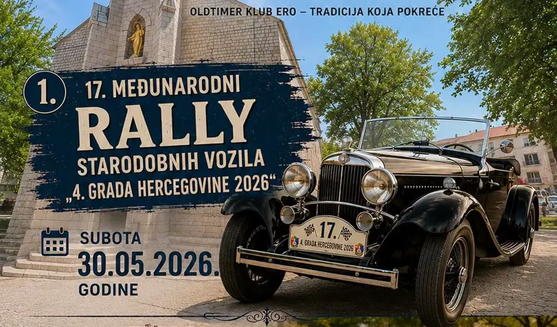 Spektakl na hercegovačkom asfaltu: Stiže 17. Međunarodni rally starodobnih vozila i Izbor oldtimera godine!